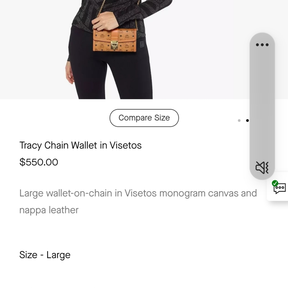 Mcm new  flap over  pink leather Tracy large wallet on chain gorgeous offer